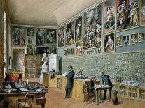 The Library, in Use as an Office of the Ambraser Gallery in the Lower Belvedere, 1879-Carl Goebel-Framed Premier Image Canvas