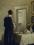 Interior with Woman Reading-Carl Holsoe-Giclee Print