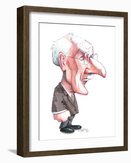 Carl Jung, Caricature-Gary Brown-Framed Photographic Print