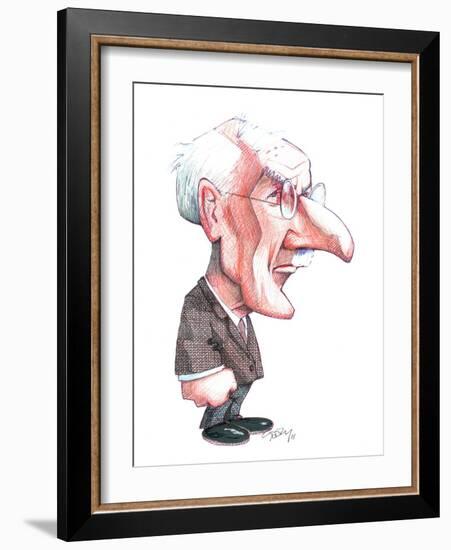 Carl Jung, Caricature-Gary Brown-Framed Photographic Print