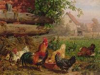 Farmyard Chickens-Carl Jutz-Giclee Print