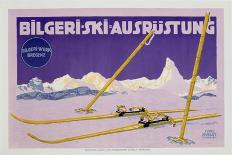 Advertisement for Skiing in Austria, C.1912 (Colour Litho)-Carl Kunst-Framed Giclee Print