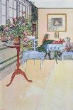 Brita with Candles and Apples-Carl Larsson-Photographic Print