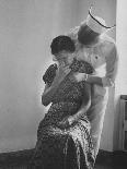 Nurse Trying to Comfort an Elderly Patient-Carl Mydans-Photographic Print