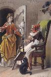 Sleeping Beauty: Aged 15, The Princess Meets an Old Woman Spinning-Carl Offterdinger-Giclee Print