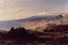 Taormina and Etna, c.1840-Carl Rottmann-Premier Image Canvas