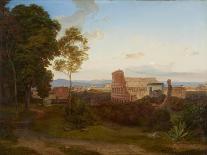 Taormina and Etna, c.1840-Carl Rottmann-Premier Image Canvas