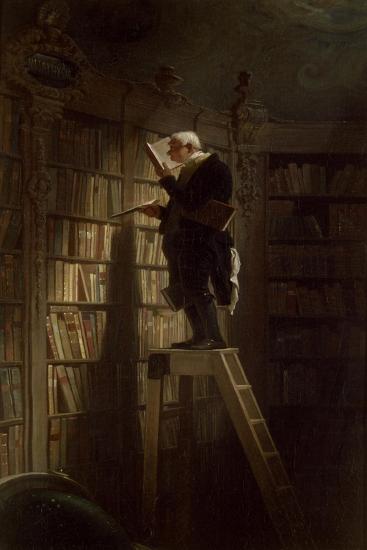 The Bookworm C 1850 Giclee Print Carl Spitzweg Art the-bookworm-c-1850-giclee-print-carl-spitzweg-art