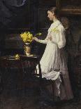 Arranging Daffodils-Carl Thomsen-Framed Giclee Print