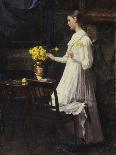 Arranging Daffodils, 1894-Carl Thomsen-Framed Giclee Print