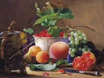 Still Life of Peaches, Pomegranates and Raspberries-Carl Vilhelm-Framed Giclee Print