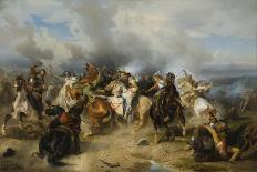 Death of King Gustav II Adolf of Sweden at the Battle of Lützen, 1855-Carl Wahlbom-Premier Image Canvas