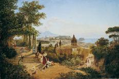 Naples Seen from the Slopes of the Vomero-Carl Wilhelm Goetzloff-Framed Art Print