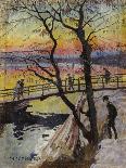 The Footbridge, Lidingobron-Carl Wilhelm Wilhelmson-Giclee Print