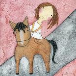 Pink Horse-Carla Sonheim-Framed Stretched Canvas