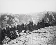 The Domes from the Sentinel Dome, Yosemite-Carleton E Watkins-Giclee Print