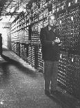 Bottles of Lafite Wines, Now Museum Pieces in French Wine Cellar-Carlo Bavagnoli-Photographic Print