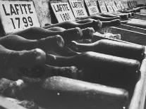 Cellar of Maturing Wines as Wine Maker Tests with Pipette-Carlo Bavagnoli-Photographic Print