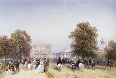 Evening Amusements Outside the Gates of Constantinople, 1841-Carlo Bossoli-Framed Giclee Print
