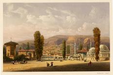 Evening Amusements Outside the Gates of Constantinople, 1841-Carlo Bossoli-Framed Giclee Print
