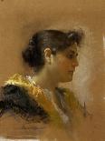 Profile of Woman-Carlo Canella-Giclee Print