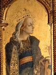 Madonna's Face, Detail from Central Panel of Triptych of Camerino-Carlo Crivelli-Giclee Print
