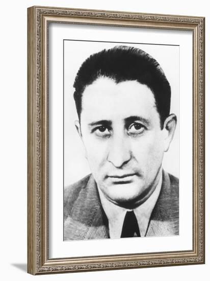 Carlo Gambino, an Italian-Born American Gangster Was Boss of the Gambino Crime Family-null-Framed Photo