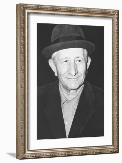 Carlo Gambino Mafia 'Boss of All Bosses' in New York, Ca. 1972-null-Framed Photo