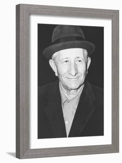 Carlo Gambino Mafia 'Boss of All Bosses' in New York, Ca. 1972-null-Framed Photo