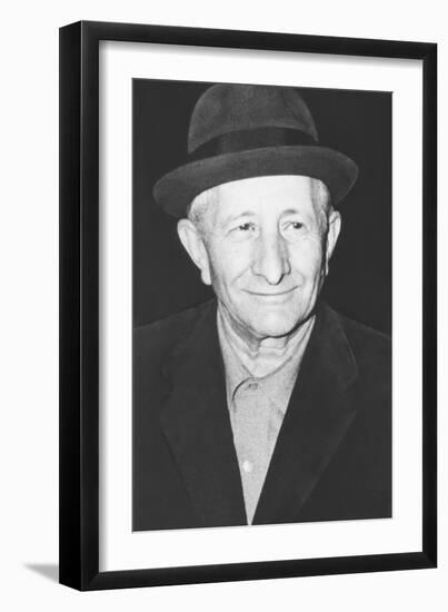 Carlo Gambino Mafia 'Boss of All Bosses' in New York, Ca. 1972-null-Framed Photo