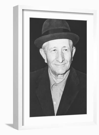 Carlo Gambino Mafia 'Boss of All Bosses' in New York, Ca. 1972-null-Framed Photo