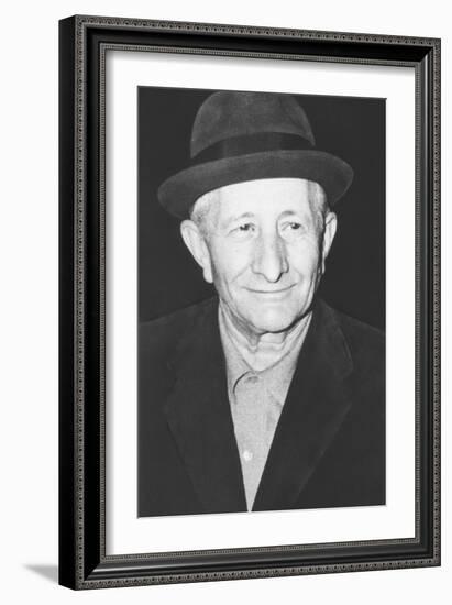 Carlo Gambino Mafia 'Boss of All Bosses' in New York, Ca. 1972-null-Framed Photo