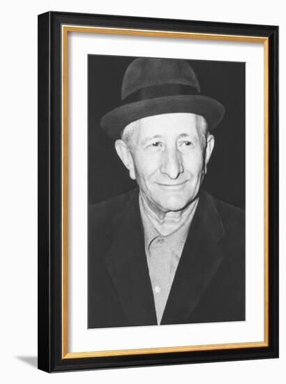 Carlo Gambino Mafia 'Boss of All Bosses' in New York, Ca. 1972-null-Framed Photo