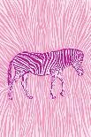 African Zebra Striking Camouflage-Carlo Kaminski-Mounted Giclee Print