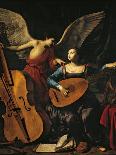 St Cecilia and the Angel-Carlo Saraceni-Framed Giclee Print