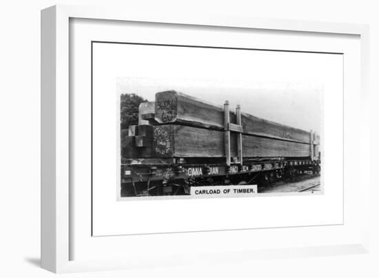 Carload of Douglas Fir, Canada, C1920S-null-Framed Giclee Print