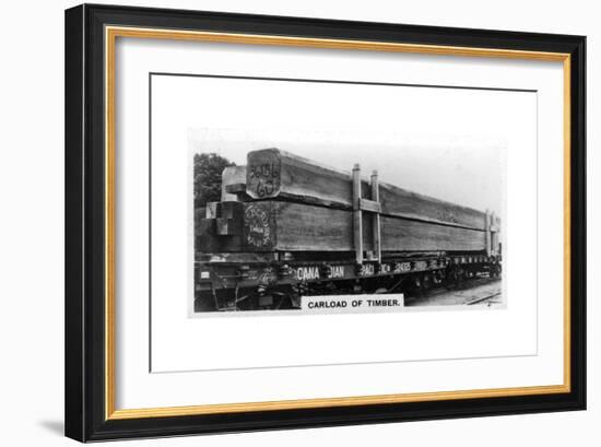 Carload of Douglas Fir, Canada, C1920S-null-Framed Giclee Print