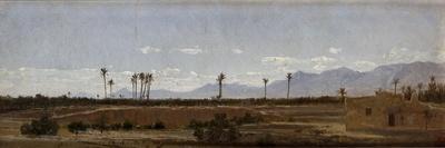 Un Paisaje, Recuerdos de Andalucía, Costa del Mediterráneo, Junto a Torremolinos, 1860-Carlos de Haes-Framed Giclee Print