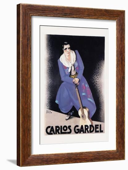 Carlos Gardel-null-Framed Art Print