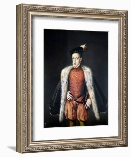 Carlos, Prince Of Asturias-Alonso Sanchez Coello-Framed Premium Giclee Print