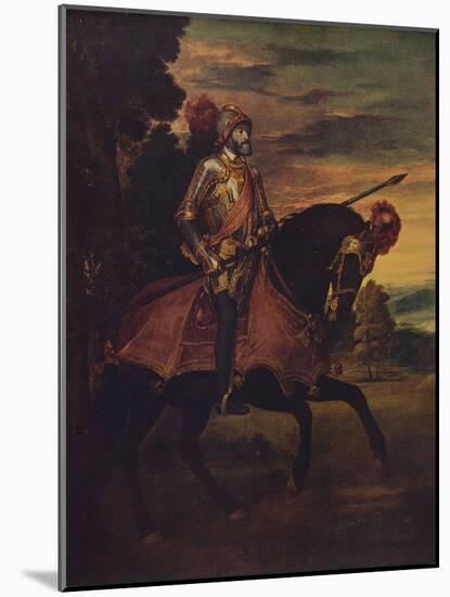 'Carlos V En La Batalla De Muhlberg', (Carlos V at the Battle of Muhlberg), 1548, (c1934)-Paolo Veronese-Mounted Giclee Print