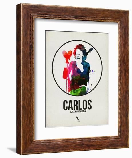 Carlos Watercolor-David Brodsky-Framed Premium Giclee Print