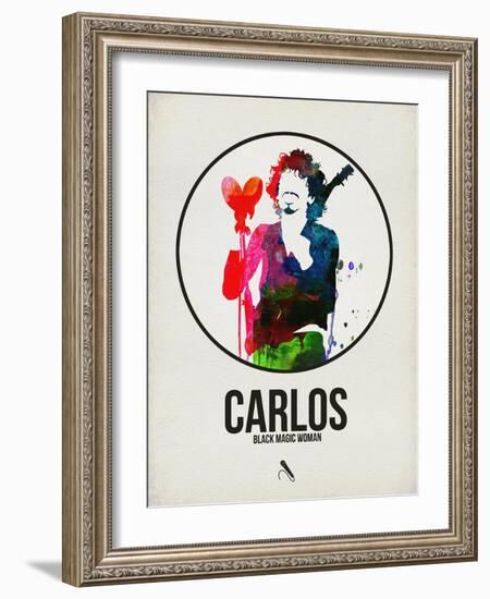 Carlos Watercolor-David Brodsky-Framed Art Print