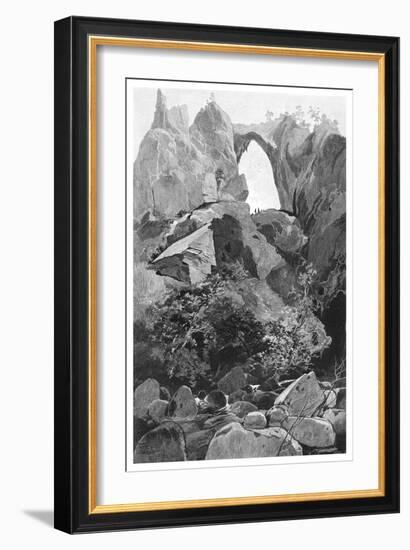 Carlotta Arch, Jenolan Caves, New South Wales, Australia, 1886-Frederic B Schell-Framed Giclee Print