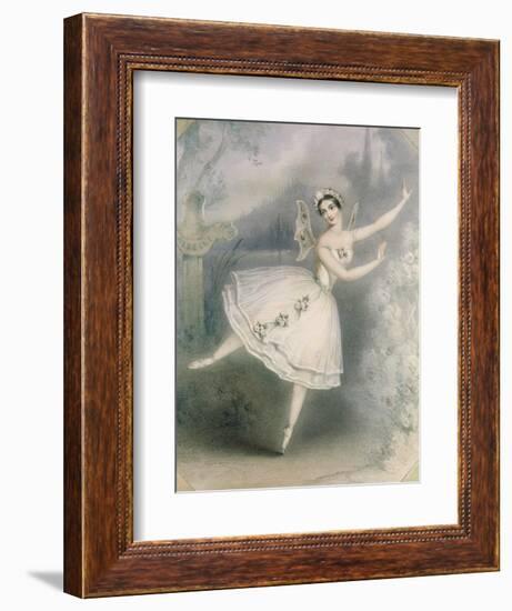 Carlotta Grisi (1819-99) as Giselle, Paris, C.1841-Augustus Jules Bouvier-Framed Giclee Print