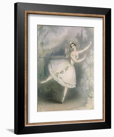 Carlotta Grisi (1819-99) as Giselle, Paris, C.1841-Augustus Jules Bouvier-Framed Giclee Print