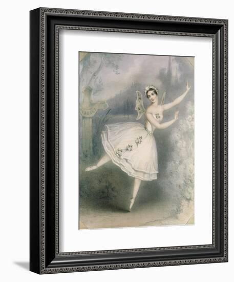 Carlotta Grisi (1819-99) as Giselle, Paris, C.1841-Augustus Jules Bouvier-Framed Giclee Print