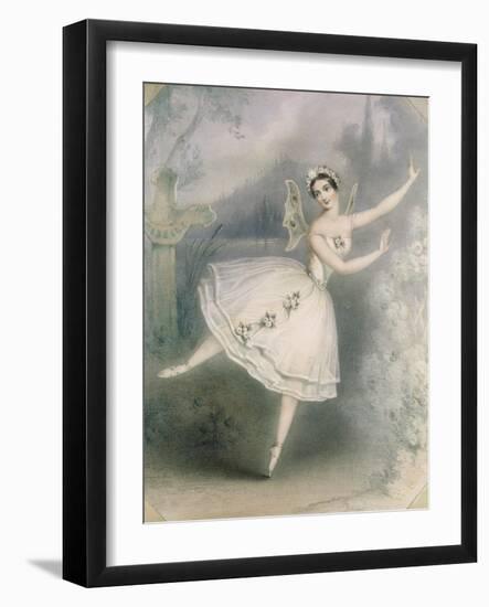 Carlotta Grisi (1819-99) as Giselle, Paris, C.1841-Augustus Jules Bouvier-Framed Giclee Print