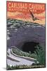 Carlsbad Caverns National Park, New Mexico - Natural Entrance-Lantern Press-Mounted Art Print