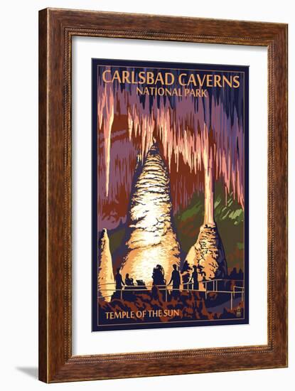 Carlsbad Caverns National Park, New Mexico - Temple of the Sun-Lantern Press-Framed Art Print